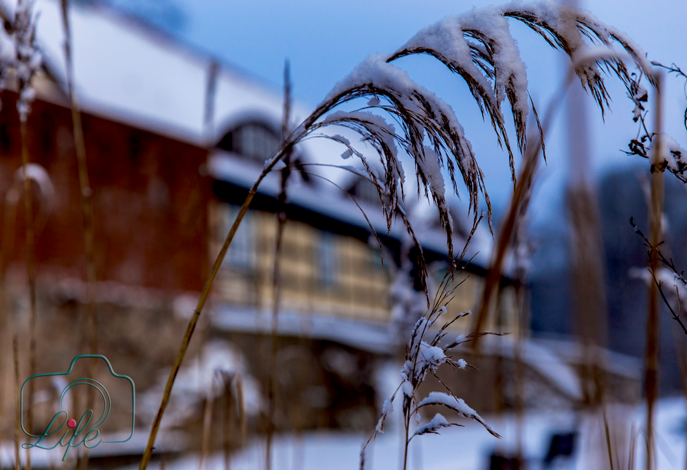 Architektur und Landschaftsfoto: Burg Storkow im Winter